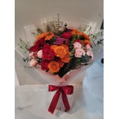 2 Tones Mini Roses Bouquet Grand size